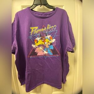 Purple Anime Goof Troop Graphic T-Shirt